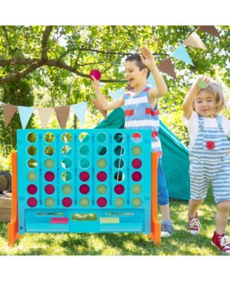 Jumbo 4-to-Score Connect Game Set with Carrying Bag and 42 Coins