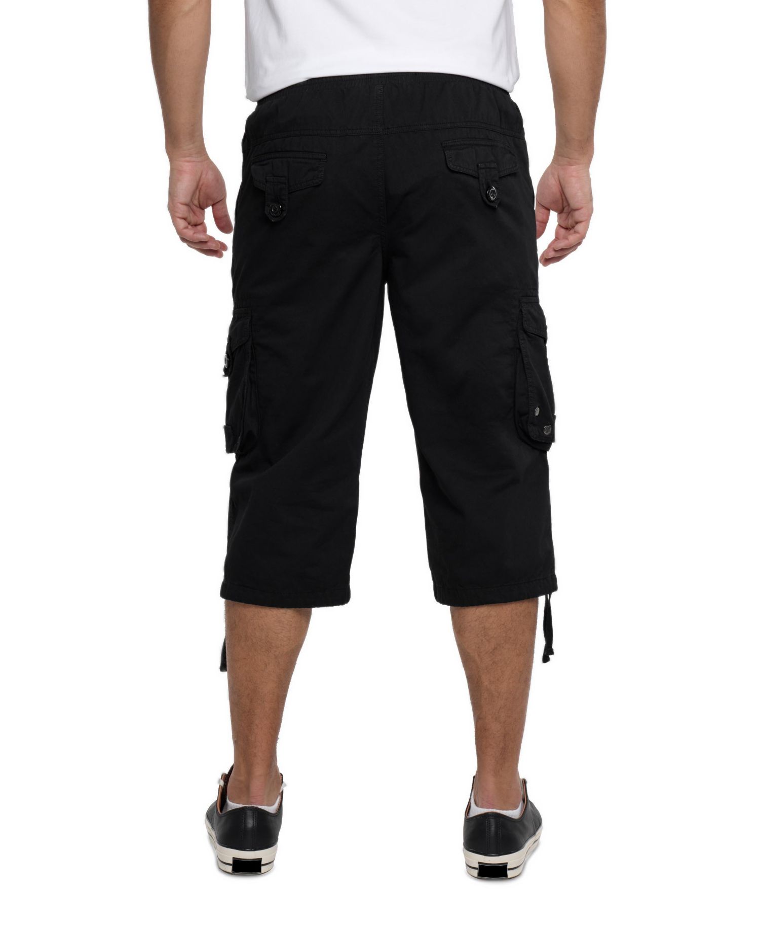 Men's X RAY 18" Elastic Waist Capri Long Cargo Shorts