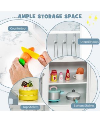 Kids Corner Pretend Kitchen Playset with Separated Washing Basin