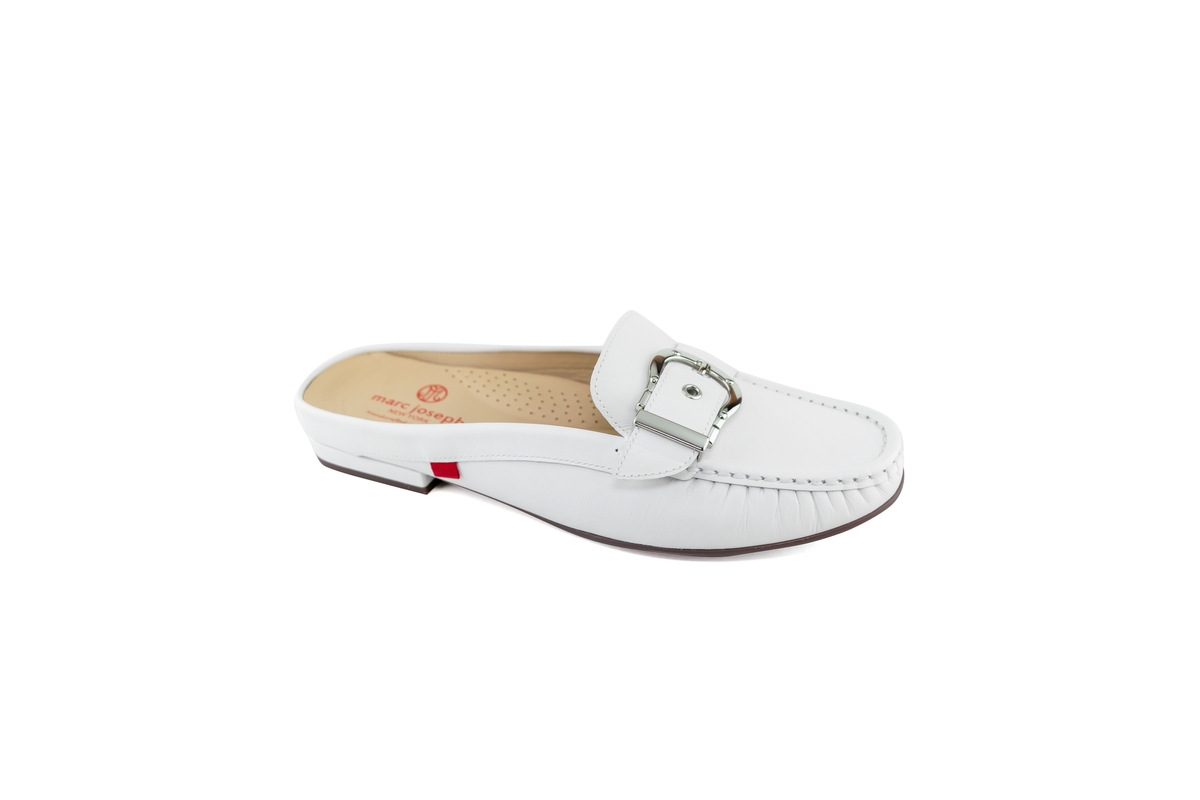 Womens Slip On Barbara St Buckle Mule - Black napa