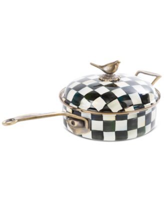 MacKenzie-Childs - Courtly Check Enameled 3-Quart Saut&eacute; Pan