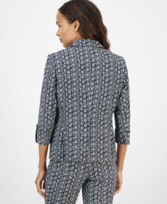 Petite Printed Cool Crepe Jacket
