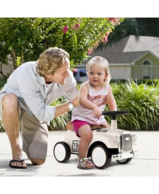 Kids Sit to Stand Vehicle with Working Steering Wheel and Under Seat Storage