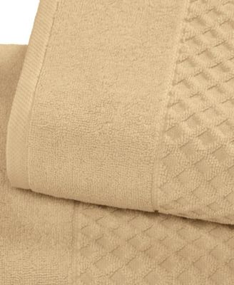 Quick-Drying Cotton Diamond Waffle Textured 2-Piece Oversized Bath Sheet, 68" x 35"