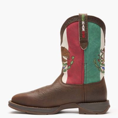 Men's Rebel by Steel Toe Mexico Flag Western Boot