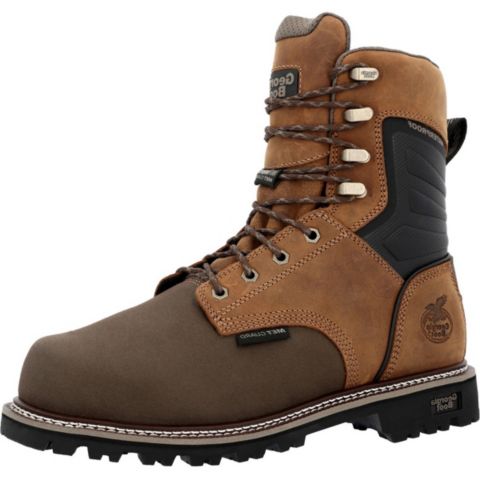 Мужские ботинки GEORGIA BOOT Brute Composite Toe Met Guard Waterproof Work Boot, цвет: Коричневый