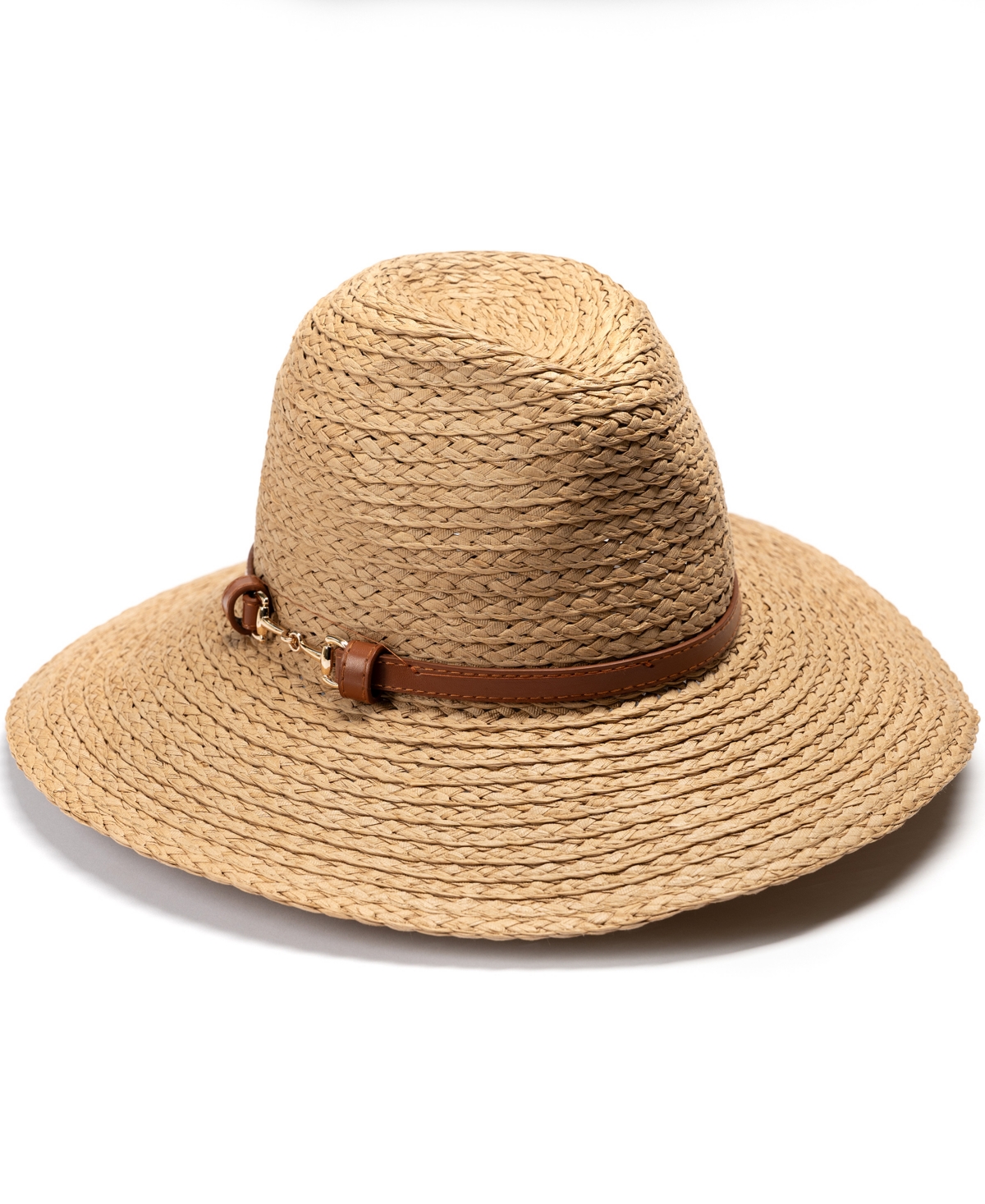 Vince Camuto Panama Hat With Horse Bit Band