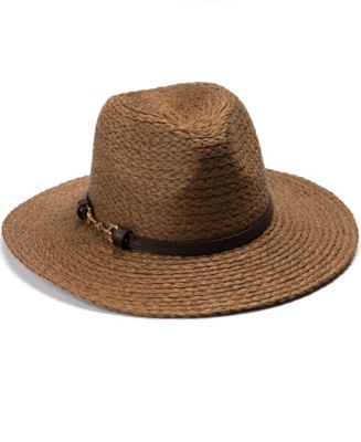 Vince Camuto Panama Hat with Horse Bit Band - Macy's