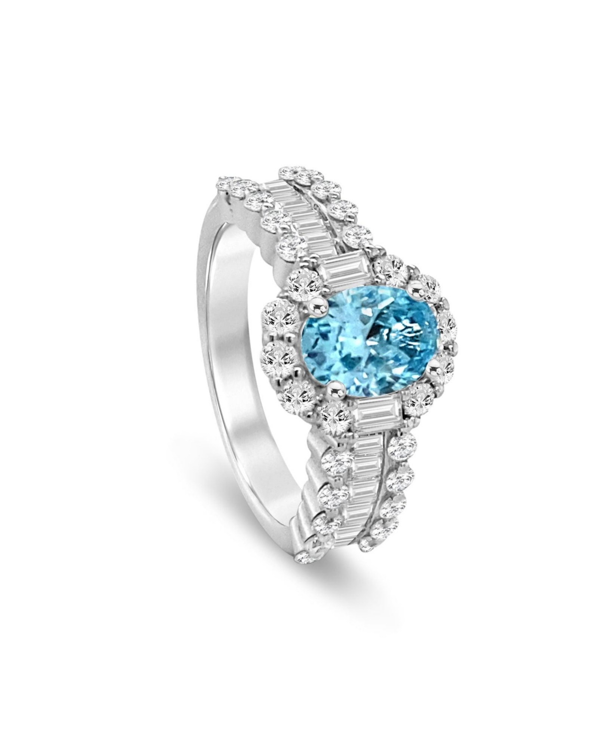 Edith Cocktail Ring - Aquamarine