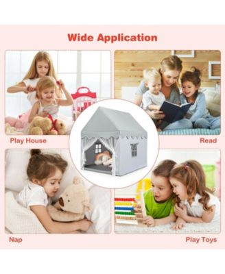 Kids Large Play Castle Fairy Tent with Mat