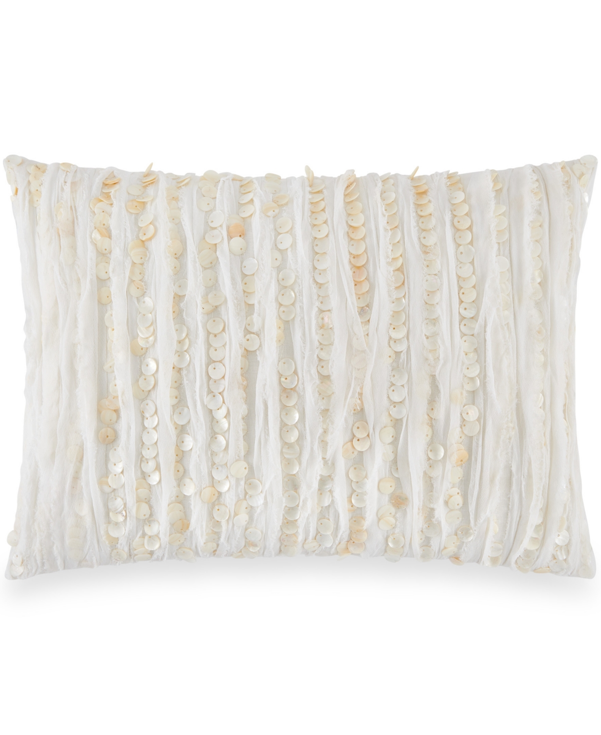 Donna Karan Home Flutter Decorative Pillow, 14" X 20"