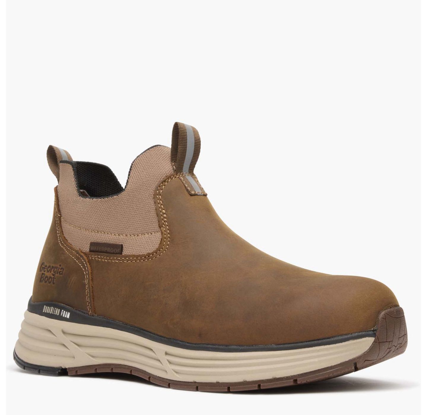 Мужские ботинки GEORGIA BOOT DuraBlend Sport Waterproof Chelsea Work Boot, цвет: Коричневый — фото 2