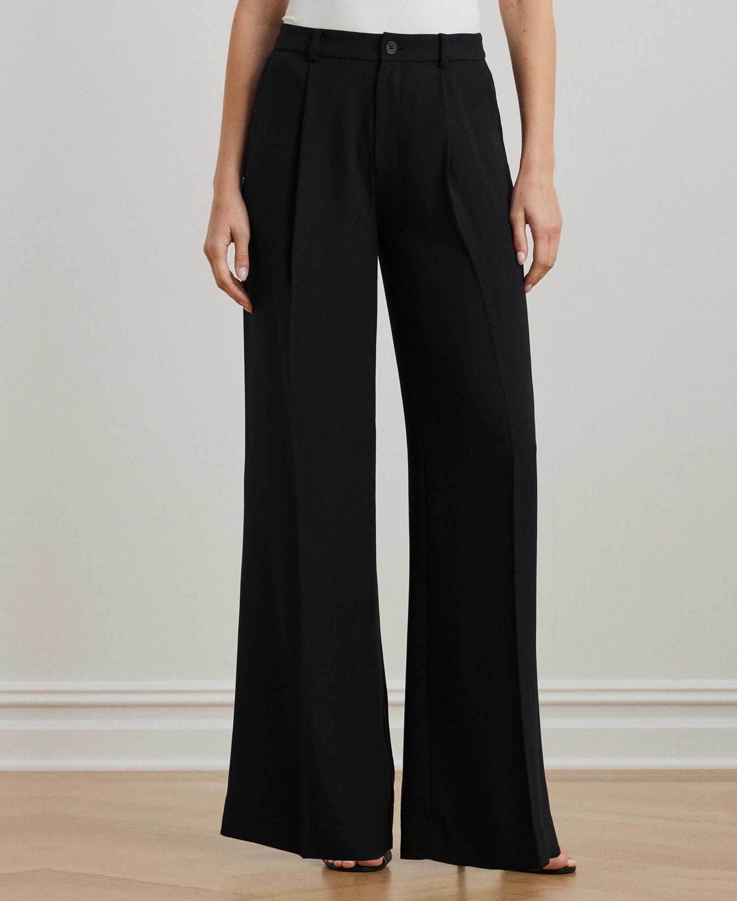 Women's Double-Faced Georgette Wide-Leg Pants
