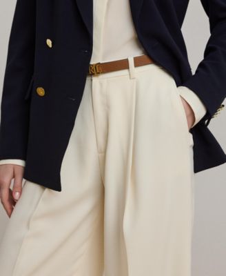 Women's Double-Faced Georgette Wide-Leg Pants