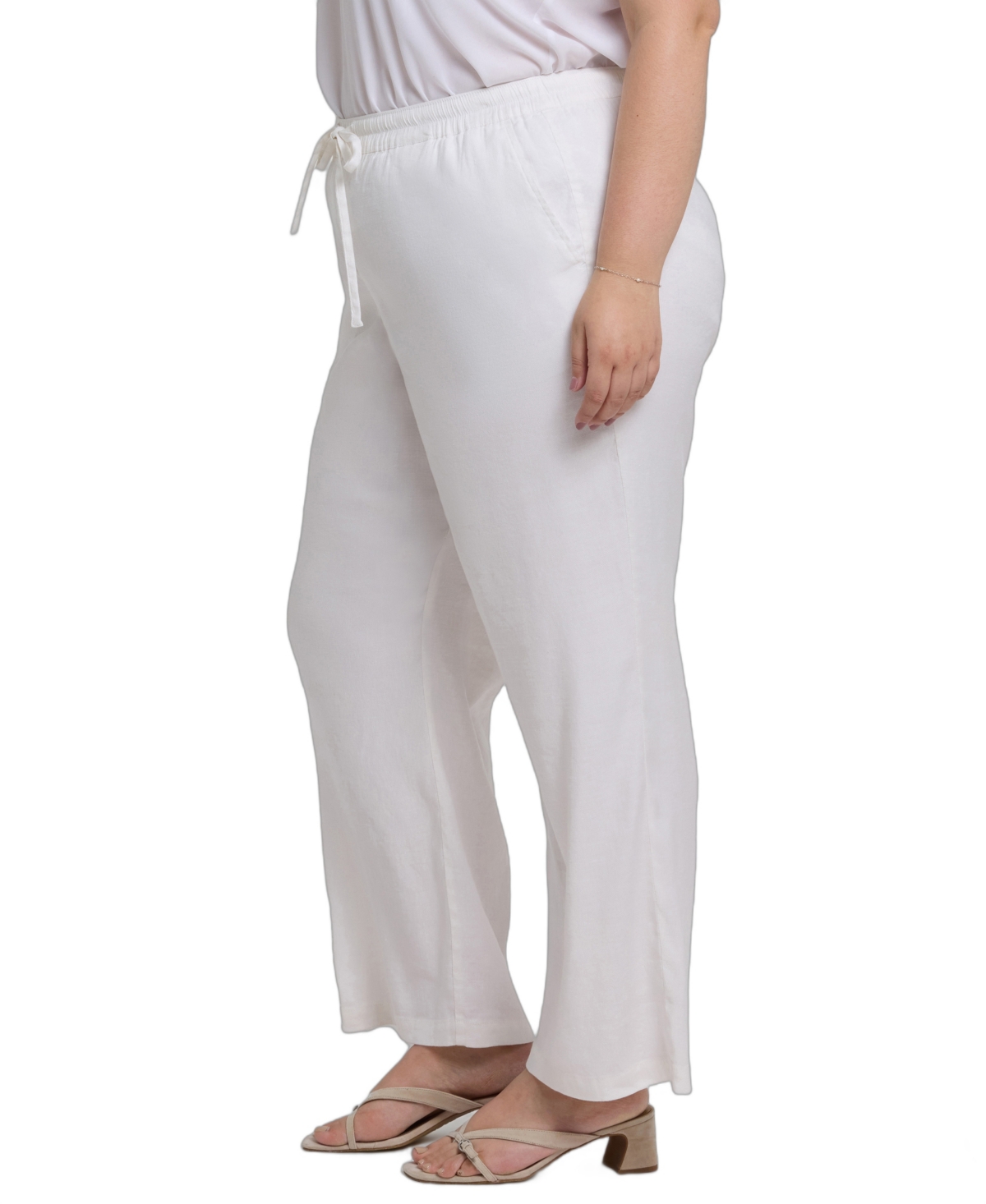 Nydj Plus Size Relaxed Drawstring Pants