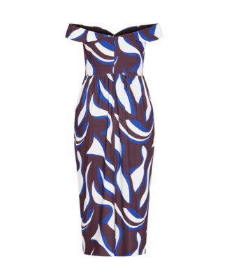 Women's Claire Print Off Shoulder Dress