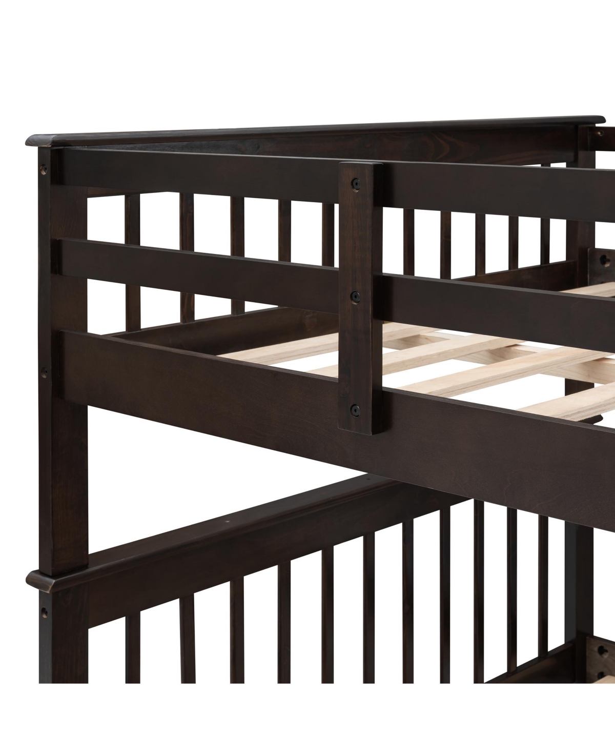 Stairway Full-Over-Full Bunk Bed w/ Trundle & Storage