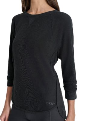 Women's Mini Slub Waffle Three Quarter Sleeve T-Shirt