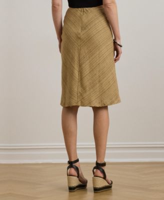 Women's Herringbone Linen-Blend Tweed Skirt