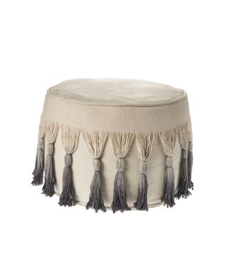 Multi-purpose Round Ottoman for Extra Seating and Footrest