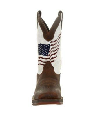 Men's Rebel by Distressed Flag Embroidery Western Boot