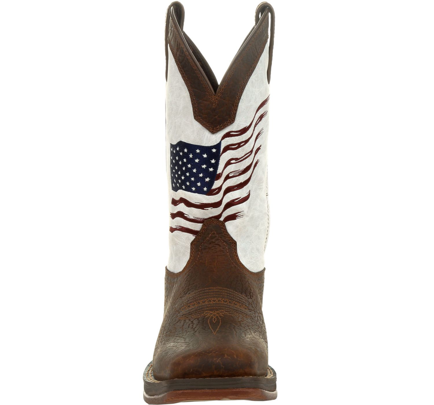 Men's Rebel by Distressed Flag Embroidery Western Boot