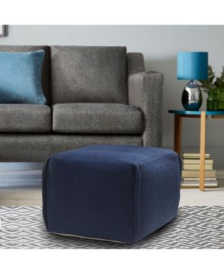 Cotton Ottoman for Comfortable Footrest and Living Room Accent
