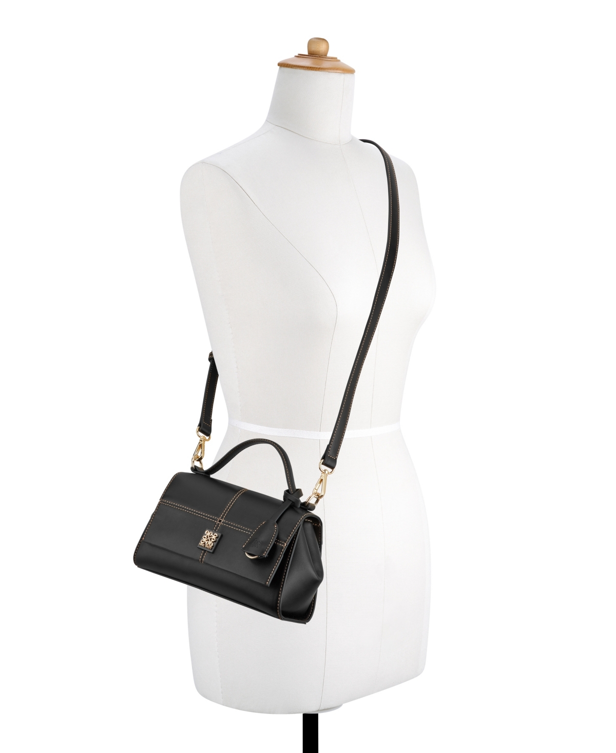 Nine West Paxtin Convertible Medium Crossbody Flap Bag In Black