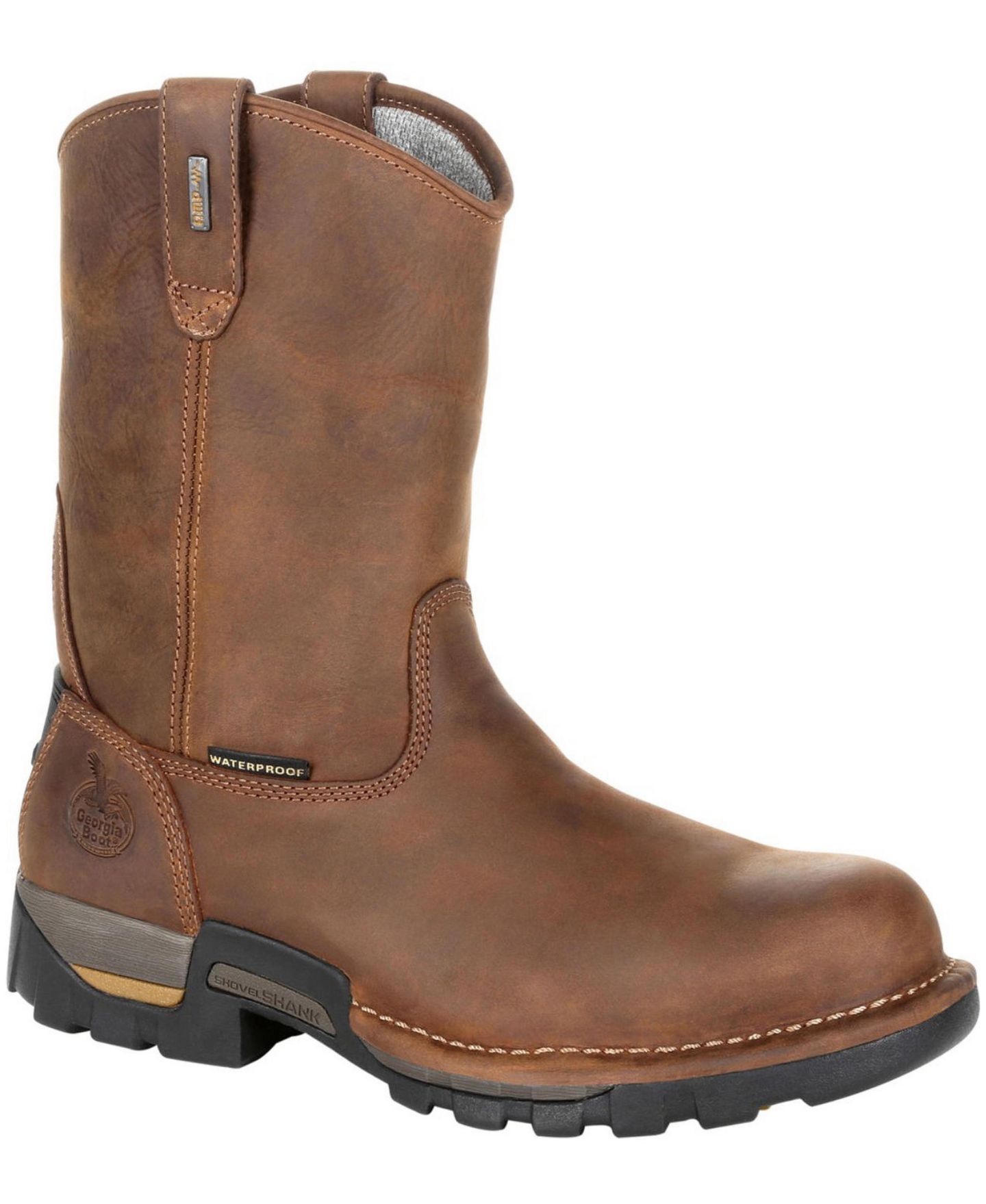 Мужские ботинки GEORGIA BOOT Eagle One Waterproof Pull On Work Boot, цвет: Коричневый — фото 1