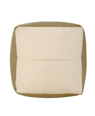 Versatile Cotton Ottoman for Extra Seating and Footrest