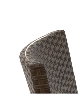 4 Piece Patio Rattan Conversation Set with Cozy Seat Cushions-Beige