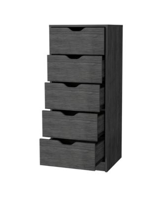 Five Drawer Standard Chest for Bedroom Storage and Clothes Organization