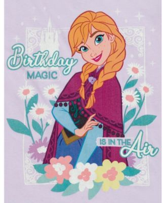 Toddler Girls Disney Minnie Mouse Princess The Mermaid Moana Lilo & Stitch Elsa Birthday T-Shirt to