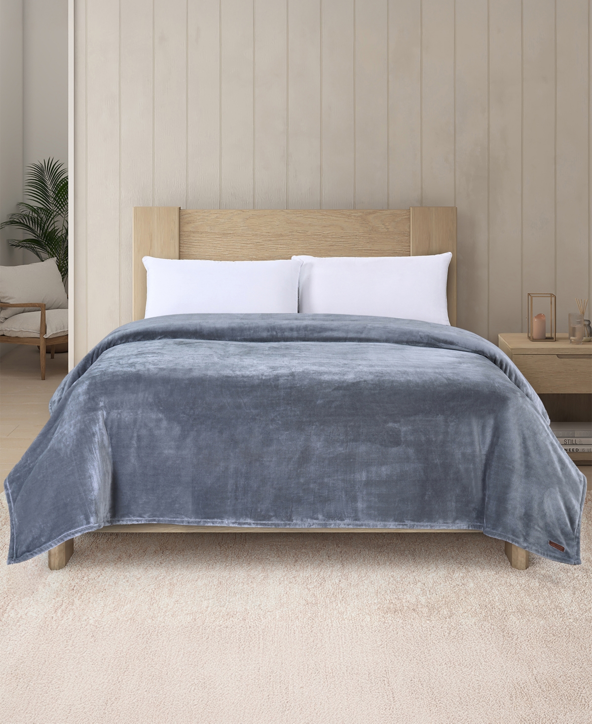 COLUMBIA SUPER SOFT PLUSH FLEECE BLANKET, TWIN 