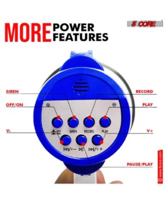 Megaphone Bullhorn Speaker 30W Mini Bull Horn Battery Power Cheer Megafono 800 Feet Range Loudspeaker 8R-USB WoB