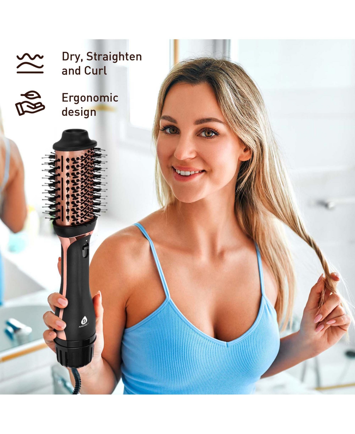 Ultimate Self-Care Bundle – Ice Cube Facial Roller, Pursonic Cleansing Brush, Hot Air Blower Brush & More!