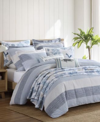 Home Sand Stripes Textured 2-Pc. Duvet Cover Set, Twin