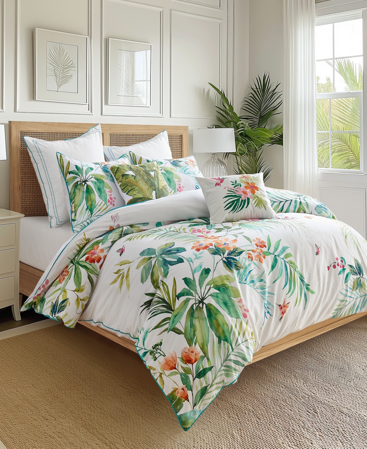 Levtex Hummingbird Grove Reversible 3-Pc. Duvet Cover Set