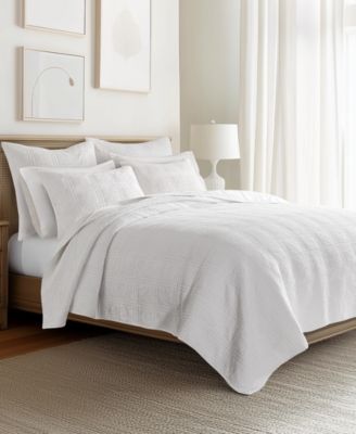 Cloud Waffle Textured 3-Pc. Quilt Set, Full/Queen