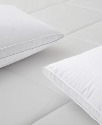 Medium Soft Goose Down and Feather Gusseted 2-Pack Pillows, King