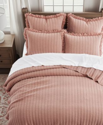 Wilhemina Stone Washed 3-Pc. Quilt Set, Full/Queen