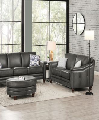 Belfast 67" Top Grain Leather Loveseat