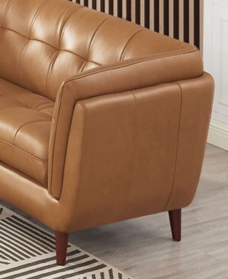 Solana 70" Top Grain Leather Loveseat