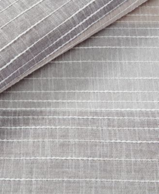 Sand Stripes Textured 3-Pc. Duvet Cover Set, Queen
