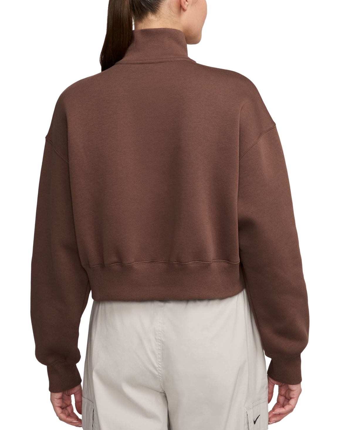 Nike Sportswear Women's Phoenix Fleece Quarter-zip Cropped Sweatshirt