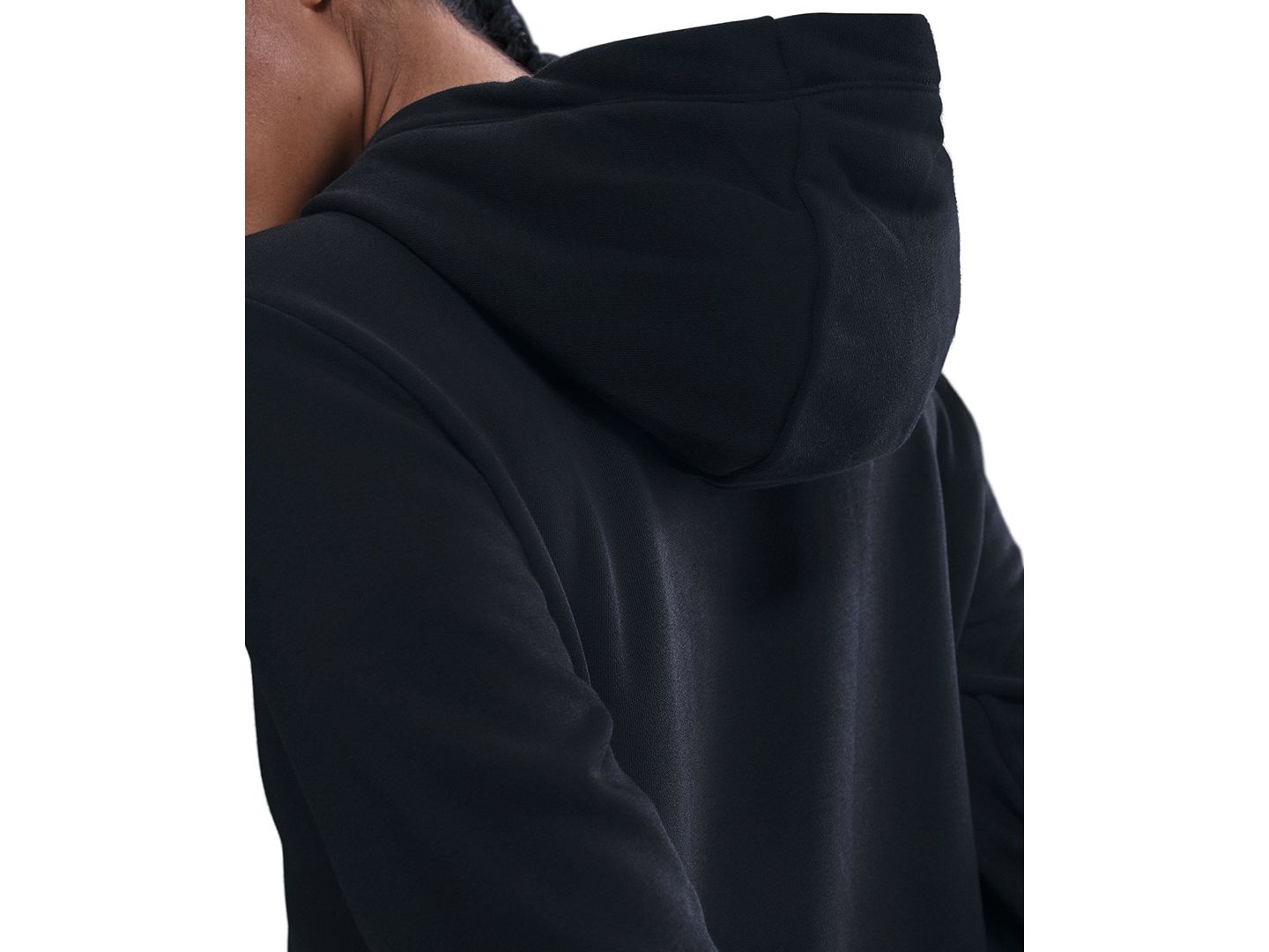 Женское худи Nike Sportswear Club Fleece Logo Pullover, цвет: Чёрный / Белый — фото 5
