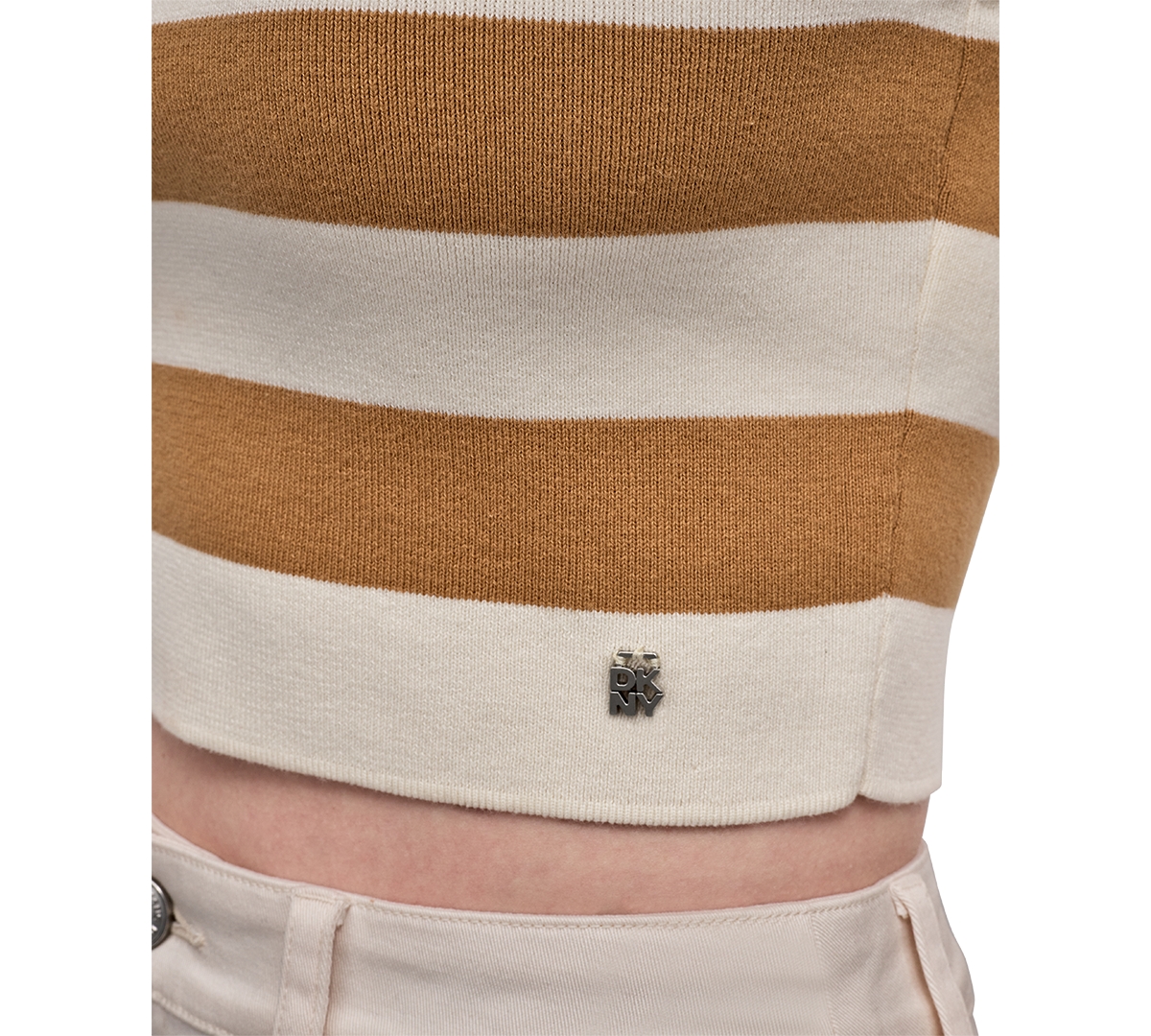 Shop Dkny Jeans Women's Cropped Sleeveless Sweater