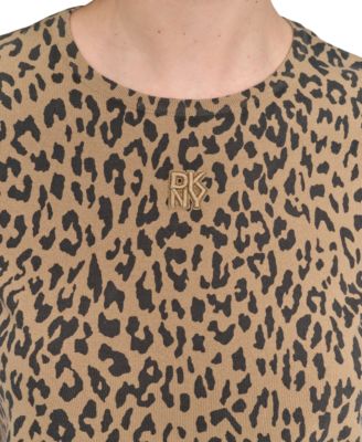 Women's Cheetah-Print Short-Sleeve T-Shirt