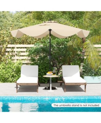 9 FT Patio Umbrella with Crank Handle and Push Button Tilt