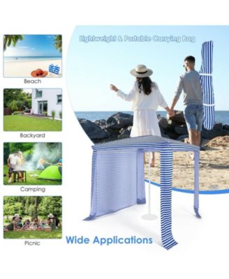 6.6 x 6.6 Feet Foldable and Easy-Setup Beach Canopy With Carry Bag